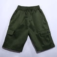 thumbnail image 6 of Kids Cargo Shorts Green Shorts Casual Stretch Athletic Shorts Boys Shorts Size 12-13 Years Summer&nbsp;Clothing, 6 of 8
