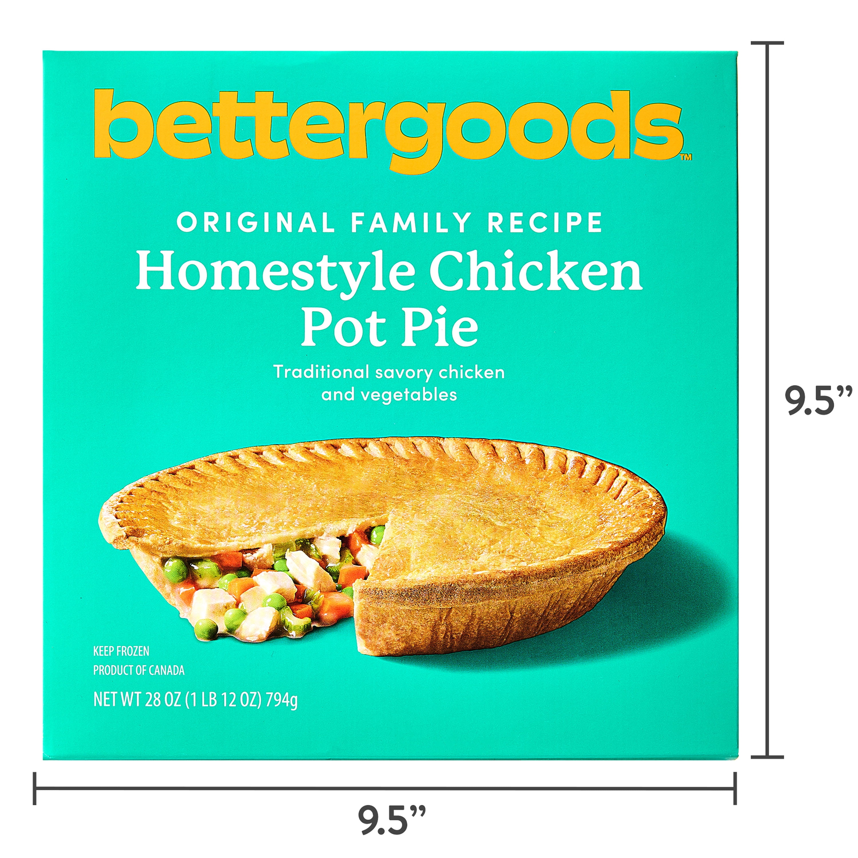 bettergoods Homestyle Chicken Pot Pie, 28 oz (Frozen)