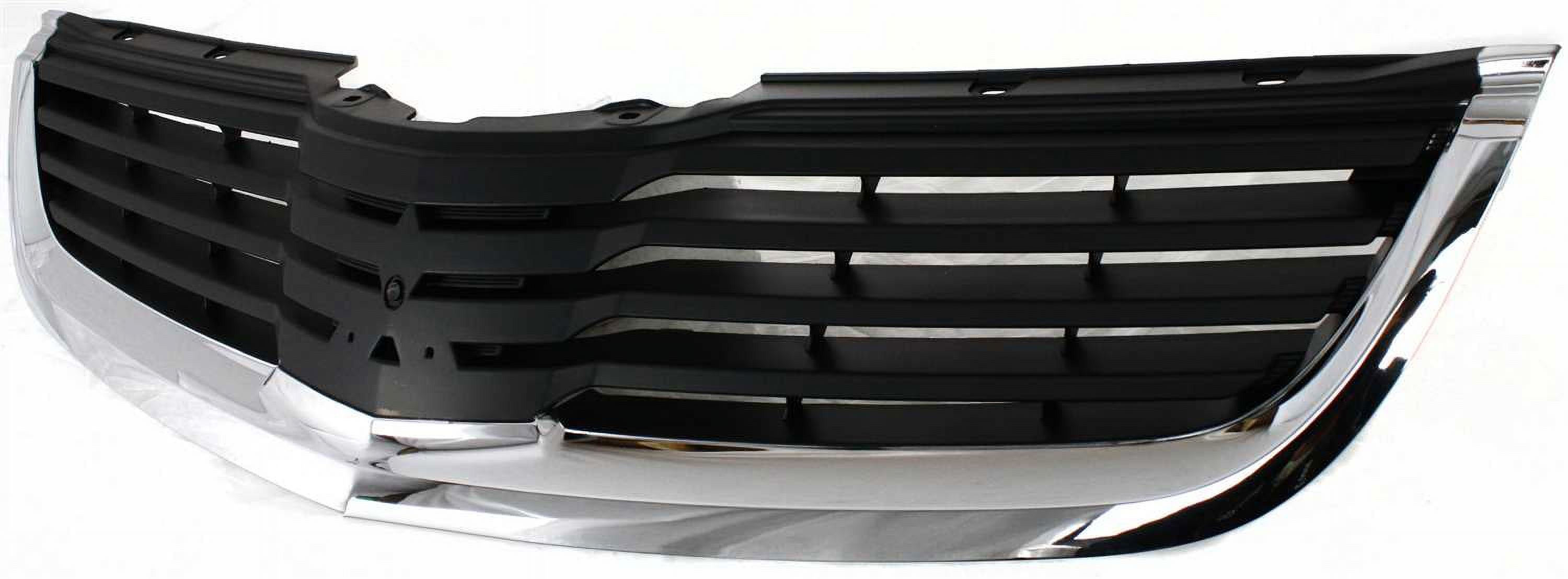Grille Assembly Compatible With 2007-2008 Mitsubishi Galant Chrome Shell with Painted Black Insert