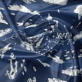 thumbnail image 5 of Ambesonne Navy Blue Valance Pack of 2, Grunge Anchor Ship, 54"X12", Blue White, 5 of 5