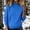 Sky Blue, variant on JJHGVB Long Sweaters for Women Winter for Women Holiday Sweater Long Sleeve Undershirt for Women Pullover Sweater Ladies Sweaters Chunky Knit Fall Sweaters Womens Sweaters Blue L