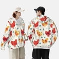 thumbnail image 4 of Lsque Flower Chicken UPF 50+ Lightweight Sun Protection Men's Women's Long Sleeve Shirt, Hoodie Performance -Large, 4 of 9