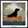 thumbnail image 5 of Art.com Black Dog Canoe Ride Art Print by Ryan Fowler, Black Frame Wall Art, 29" x 29", 5 of 5