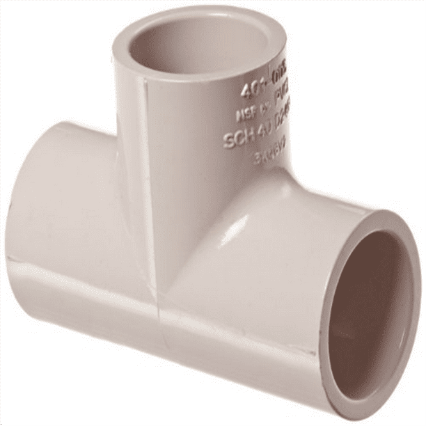 spears 401uv series pvc pipe fitting, ultraviolet resistant, tee