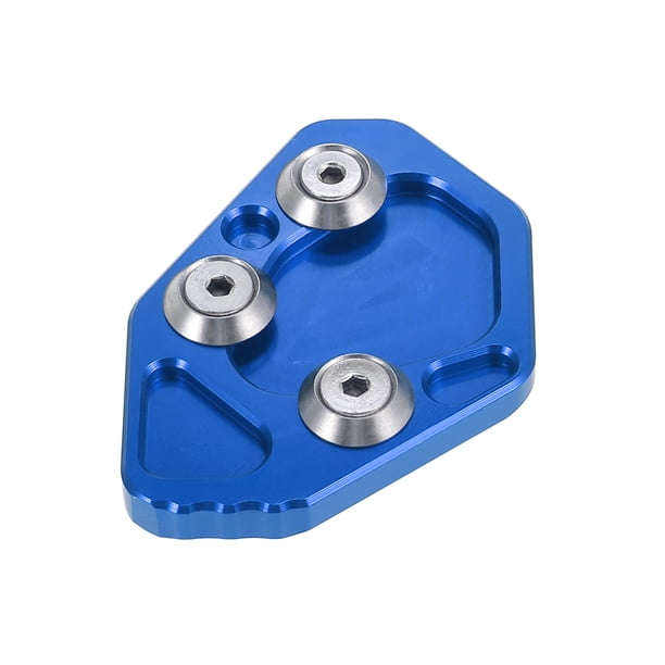 Motocicleta Pie Caballete Lateral Soporte Placa Almohadilla Aluminio Aleación Azul para BMW K1200S/R