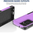 thumbnail image 6 of for Samsung Galaxy S21 Ultra Case: Dual Layer Protective Heavy Duty Cell Phone Cover Shockproof Rugged with Screen Protector - Military Protection Bumper Tough - Samsung Galaxy S21 Ultra 5G, Purple, 6 of 16
