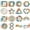 Multi-90, variant on Neasyth 45 Pcs Anxiety Sensory Stickers Calm Strips, Adhesive Textured Fidget School Office Supplies