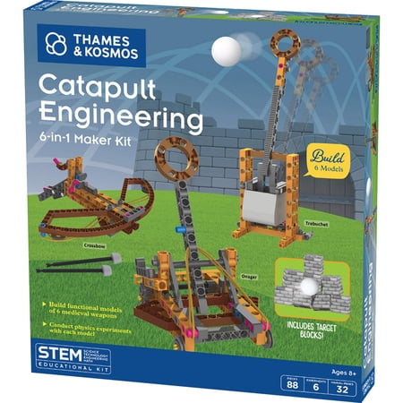 Unbranded Catapult Engineering: 6-in-1 Maker Kit