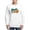 White, variant on - Paws Ans Pep Men's Long Sleeve T Shirt - Unisex Cotton Long Sleeve T-Shirt