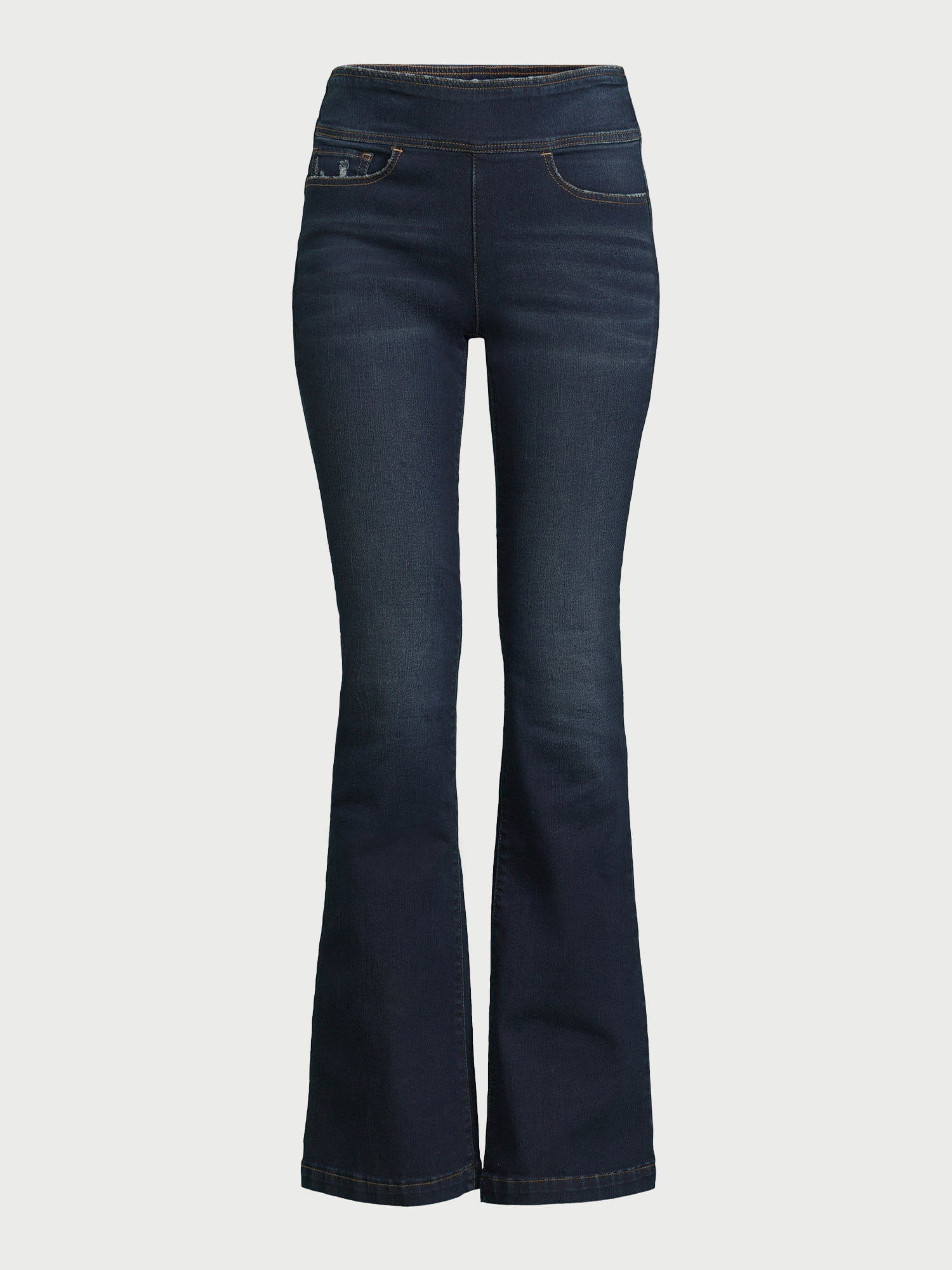 Sofia Jeans Women's Melissa Flare Pull On High Rise Jeans, 33.5" Inseam, Sizes 2-20