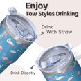 thumbnail image 4 of 20OZ Flamingo Tumbler with Handle BPA Free Travel Cup Perfect Gifts for Women Flamingo Lovers Suitable for Birthday Christmas Celebrations Home Use, 4 of 6