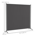 thumbnail image 2 of CoSoTower Single Panel Room Divider, UV30+ Privacy Screen, Indoor Outdoor Privacy Panel with Stable Base, Dark Grey, 2 of 7