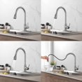 thumbnail image 4 of Kitchen Faucet with Pull Down Sprayer Single Handle Stainless Steel Brushed Nickel, 4 of 7