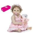 thumbnail image 1 of Decdeal Reborn Baby Doll Silicona Cuerpo completo 22 pulgadas Muñecas realistas Lindas muñecas de ba Abanopi Muñeca, 1 of 7