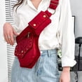 thumbnail image 4 of relayinert Stylish Rivet Steampunk Utility Hip Belt Bag Cosplay And Everyday Waterproof Fabric Is red 1Set, 4 of 6