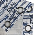 thumbnail image 5 of Ambesonne Palm Tree Grommet Curtain, Paper Boats on Waves, 50" x 63", Blue Dark Blue White, 5 of 6