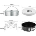 thumbnail image 7 of Steamer Basket, Egg Rack Holder, 7" Non-stick Springform Cake Pan, 50 Pcs Cake Paper for Instant Pot Accessories, Vegetable Food Steamer Rack. Fit Pot 5,6,8 qt Pressure Cooker, Stainless Steel, 4 PCS, 7 of 7
