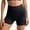 Black, variant on Women's High Waisted Fitness Shorts - 4-Way Stretch Non-See-Through Yoga Running Shorts - S-L