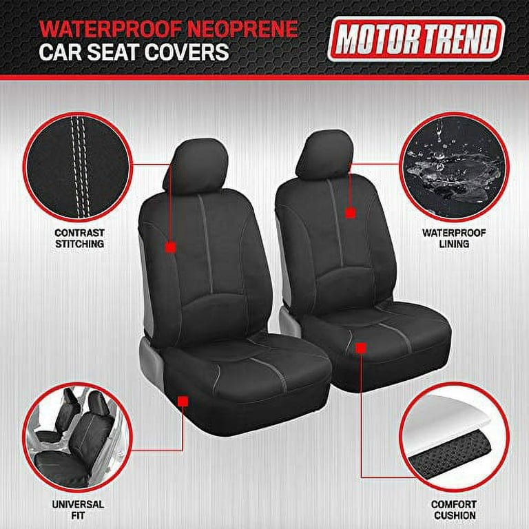 Motor Trend SpillGuard Waterproof Car Seat Covers for Front Seats