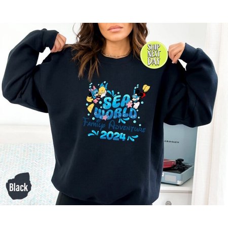 Sea World Family Adventure 2024 Sweatshirt, Traveler Family Sweatshirts, Family Vacation Shirt, Vacay Mode Sweatshirt, Road Trip Sweater, sweatshirts graphic beautiful