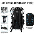thumbnail image 3 of AFISHTOUR Waterproof Backpack, 35L Roll-Top Floating Dry Bag Backpack for Kayaking, Hiking (Grey), 3 of 7