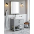 thumbnail image 2 of Miseno MVS-NP-01141-NODRAIN 21-3/4" Rectangular Porcelain Vessel Bathroom Sink - Polished White, 2 of 9