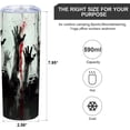 thumbnail image 4 of Horror Gifts for Men Women Adult - Halloween Gifts for Men Women - Funny Art Zombie Ceramic Tumbler Gifts for Men Women - Novelty Gifts for Halloween Christmas Birthday - Spooky Tumbler for Friends, 4 of 7
