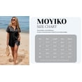 thumbnail image 7 of MOYIKO Swimsuit Coverup for Women Silk Stain Summer Tops Bathing Suit Cover Up Button Down Shirts Beach Outfits Dress, 7 of 7
