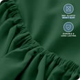 thumbnail image 5 of Bare Home Fitted Sheet - 22" Extra Deep Pocket - Premium 1800 Collection - King, Forest Green, 5 of 7