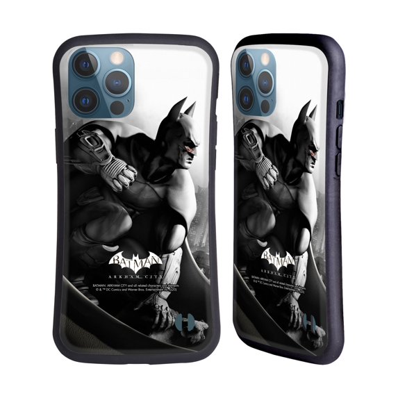 Head Case Designs Officially Licensed Batman Arkham City Key Art Poster Hybrid Case Compatible with Apple iPhone 13 Pro Max
