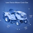 thumbnail image 4 of Pyle PCVLTR11 Armor Shield Universal Riding Lawn Mower Tractor Storage Cover, 4 of 8