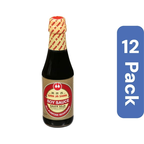 Wanjashan Soy Sauce 10 oz (Pack Of 12)