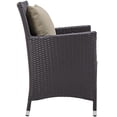 thumbnail image 4 of Modern Contemporary Urban Design Outdoor Patio Balcony Seven PCS Dining Chairs and Table Set, Brown, Rattan, 4 of 6
