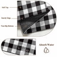 thumbnail image 5 of Welcome Black 5x7 Area Rugs for Living Room, White Buffalo Check Plaid Non Slip Floor Mat Washable Low-Profile Indoor Carpet for Bedroom, Dining Room, Bathroom, 5 of 9