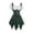 Green, variant on FNFYFH Renaissance Costume Women Corset Dress Mini Fairy Dresses Vintage Gothic Cosplay Dress Dirndl Dresses for Halloween Carnival