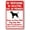 Warning Sign 1, variant on Beware Of Dog No Trespassing 8"x12" Yard Sign, Dog Warning Sign for Fence, Private Property Metal Tin Sign, No Soliciting, Enter At Own Risk, Dog May Bite
