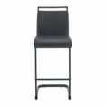 thumbnail image 6 of SUDICA Black PU Leather Counter Height Bar Stools Set of 2 for Kitchen Island, 6 of 6