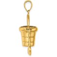 thumbnail image 2 of 14K Yellow Gold 3-D Moveable Beach Bucket W/Shovel Charm - 20.35mm, 2 of 6