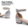 thumbnail image 3 of Sandalias para Niñas DREAM PAIRS SDSD2320K Plata con Correa al Tobillo, 3 of 6