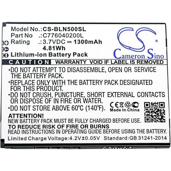 1300mAh C776040200L Battery for BLU Neo 5.0 N010L N010 N010U