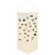 thumbnail image 1 of Caja de almacenamiento de joyas con broche para colgar en la pared de color blanco - Caja de almacenamiento de lona esmaltada para pancartas, aretes, collares, lentejuelas, 1 of 5