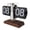 Black, variant on 24 Hour Retro Flip Desk Clock, Stainless Steel & Black Walnut Mechanical Auto Flip Clock, Large Number Easy Read Display, Anti Slip Stable Base, Time Adjustment (White)
