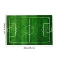 thumbnail image 2 of Living Room Rug 100 cm x 200 cm Indoor/Outdoor Football Field Grass Design Non-Slip Polyester Area Rug, 2 of 8