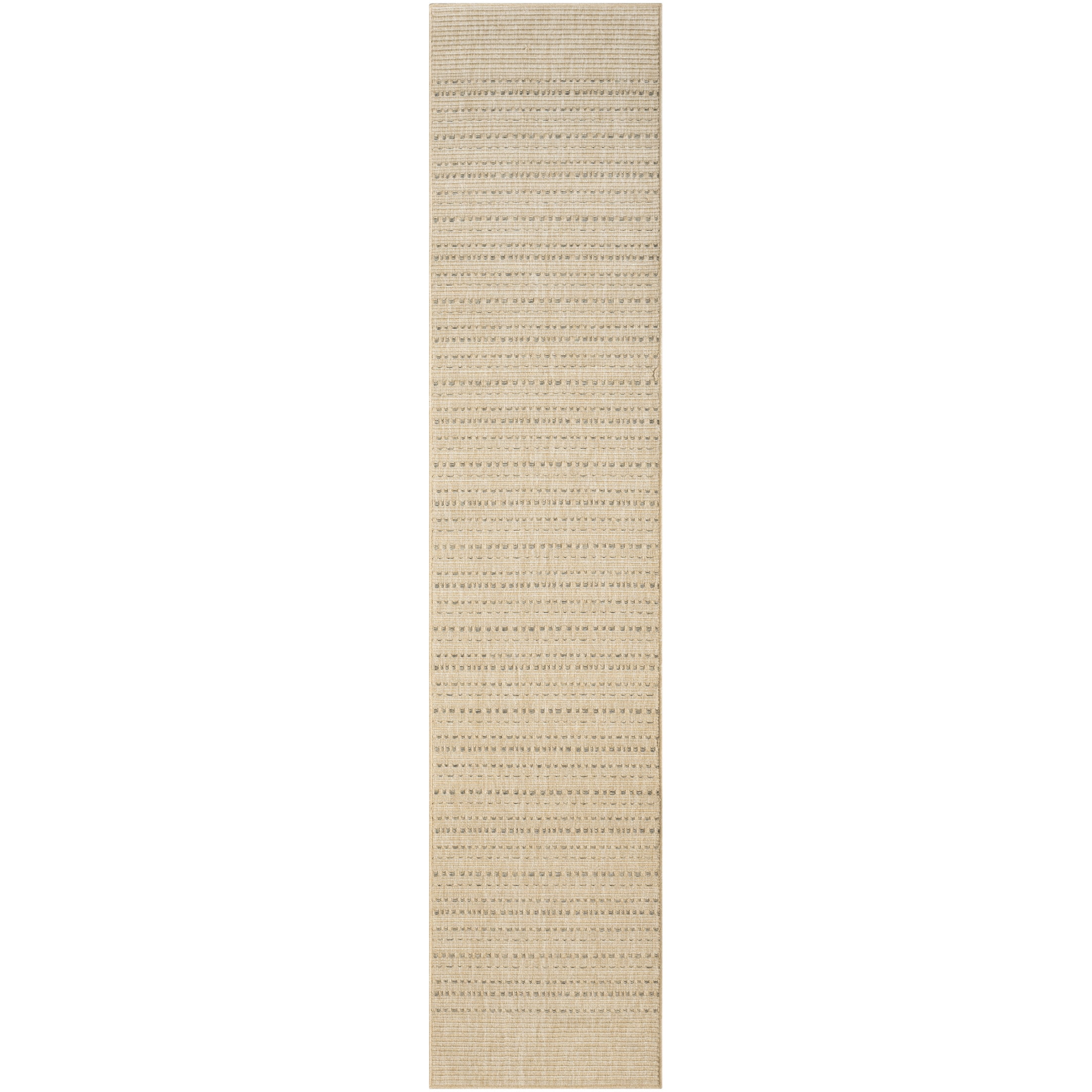Nourison Tulum 2'2" x 10' Taupe Outdoor Rug
