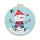 thumbnail image 2 of Kit de inicio de bordado navideño, juego de manualidades, suministros, bonito regalo navideño, suministros de bordado con aro de bordado, punto de cru Muñeco de nieve, 2 of 9