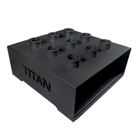 Vertical Rack System - Titan Fitness Olympic Barbell 9 Holder Vertical Storage Display Rack 19