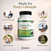 GreenVify SlimJara Max Metabolism Support Supplement – Supports Energy & Active Lifestyle
