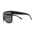 thumbnail image 3 of SA106 Limo All Black Flat Top Oversize Gangster Rectangle Sunglasses Gloss Black, 3 of 4