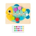 thumbnail image 1 of Rompecabezas deslizante de madera a juego con colores, juguete educativo para edades tempranas de 3, 4, 5, 6 y 7 años. pez, 1 of 9
