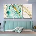 thumbnail image 3 of 3 Panel Beauty Portrait Canvas Wall Art,Marilyn Monroe,Audrey Hepburn and Brigitte Bardot with Colorful Bubble Gum Picture Prints Wall Decor, Idol Art Deco for Living Room - 12"x16"x3 Panels, 3 of 5